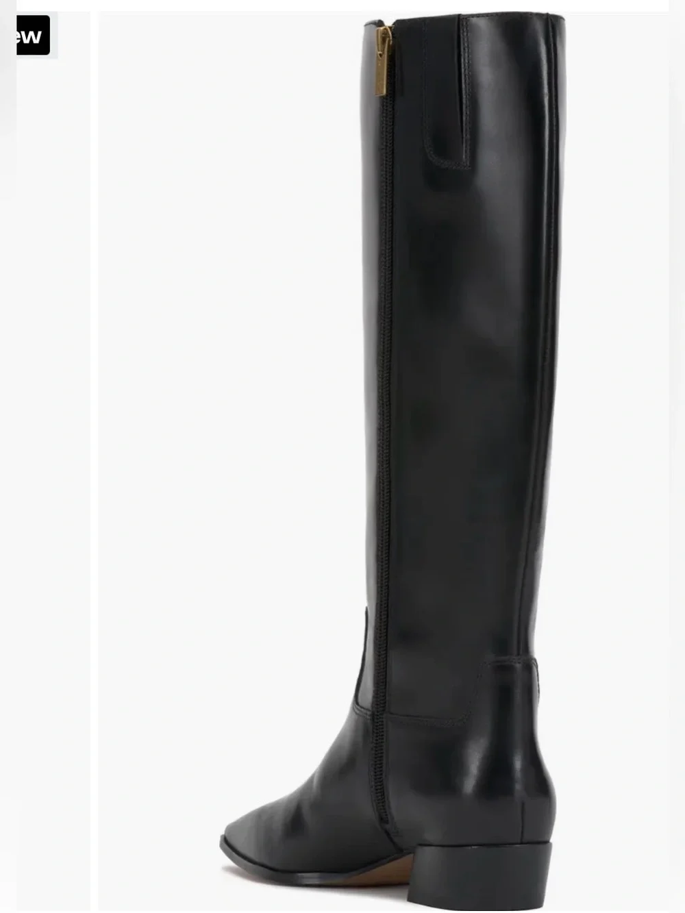 Vince Camuto Black Over-the-Knee Leather Riding Boots